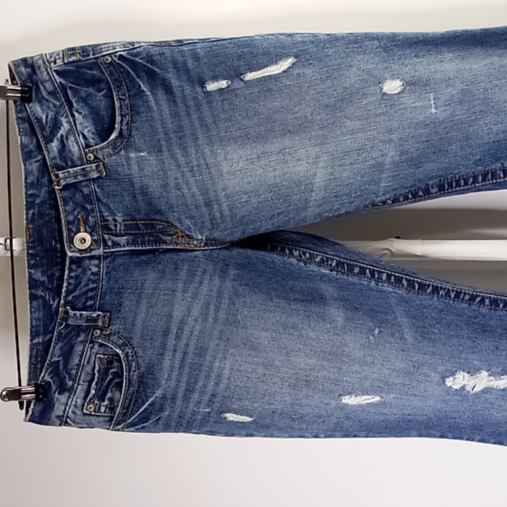aeropostale Distressed Bootcut Blue Jeans Size 13/14 Reg